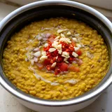 Dal Tadka Without a Pressure Cooker (Dhaba Style), ready to serve