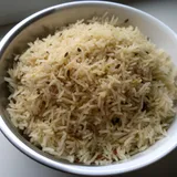 Fluffy Jeera Rice (Cumin Rice with Separate Grains), ready to serve