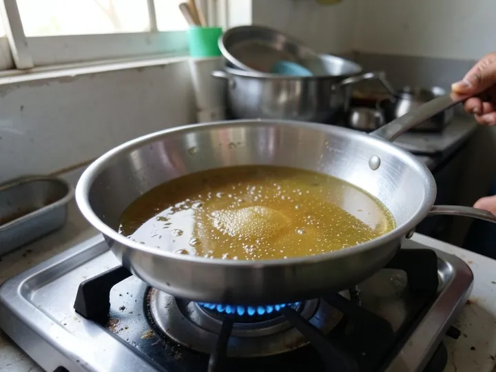 Step 1 of Gulab Jamun with Milk Powder (Soft, No Cracks): Put the sugar