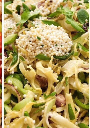 Vibrant vegan dishes arranged attractively.
