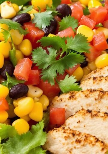 Chipotle salad with vibrant ingredients.