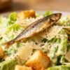 Classic Caesar salad with romaine, croutons, and Parmesan.