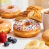 Dunkin' Donuts healthy breakfast options and coffee.