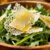 Rocket salad with Parmesan and lemon vinaigrette.