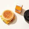 Healthy McDonald's breakfast options on a table.