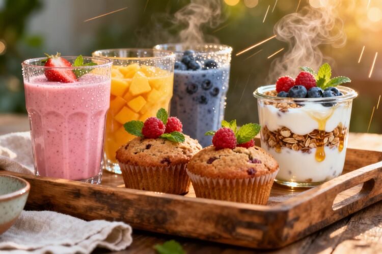 Healthy on-the-go breakfast ideas for a quick start.