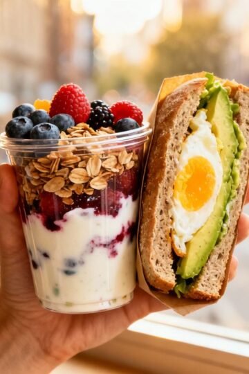 Healthy breakfast on the go