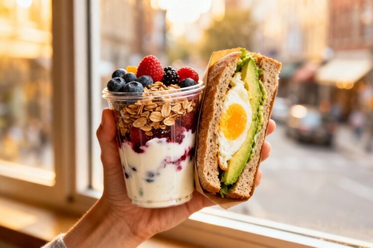 Healthy breakfast on the go