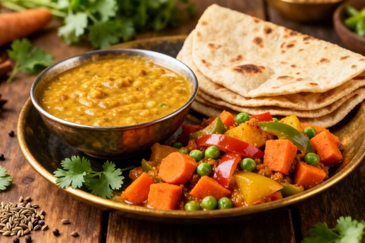 Healthy Indian food for a 1200 calorie meal plan.