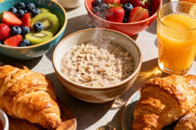 Healthy breakfast spread for a vibrant morning start.