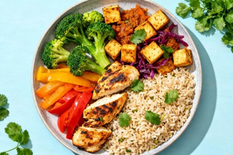 Healthy Indian meal for weight loss