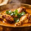 Authentic Desi chicken curry in a bowl