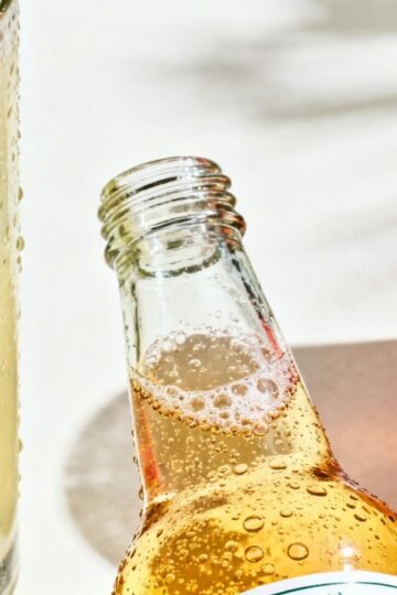 Assortment of delicious non-alcoholic drinks starting with L.