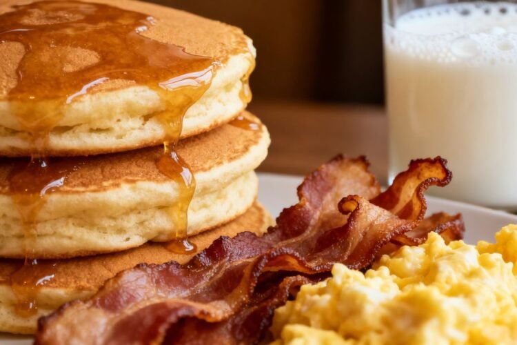 High-calorie breakfast for muscle growth