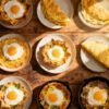 Assortment of 15 delicious and easy egg breakfast recipes.